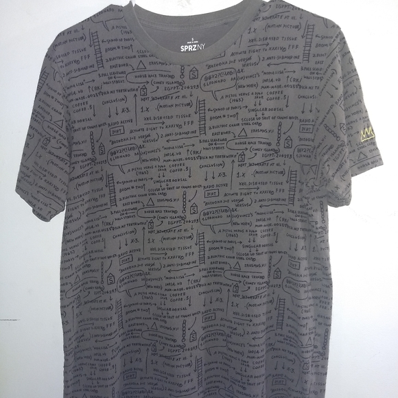 BASQUIAT ART T-SHIRT - Small - Formula Tee Shirt Designer EUC - Picture 5 of 5